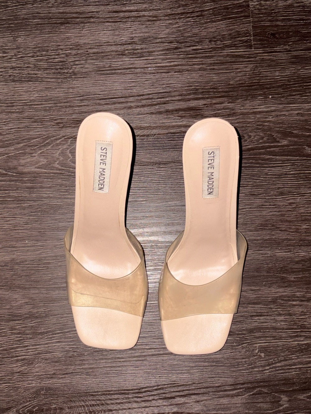 Steve Madden Neutral Tan Slide Mules